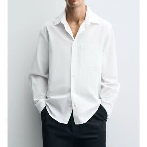Zara CRINKLED EFFECT SHIRT